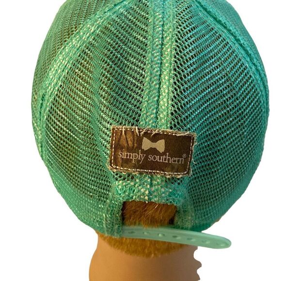 Simply southern green Camo mesh baseball cap preppy - Picture 2 of 4